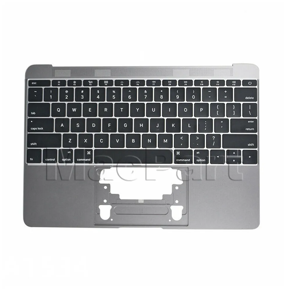 Серый чехол Topcase Для Macbook 12 дюймов A1534 с клавиатурой США Великобритания немецкий
