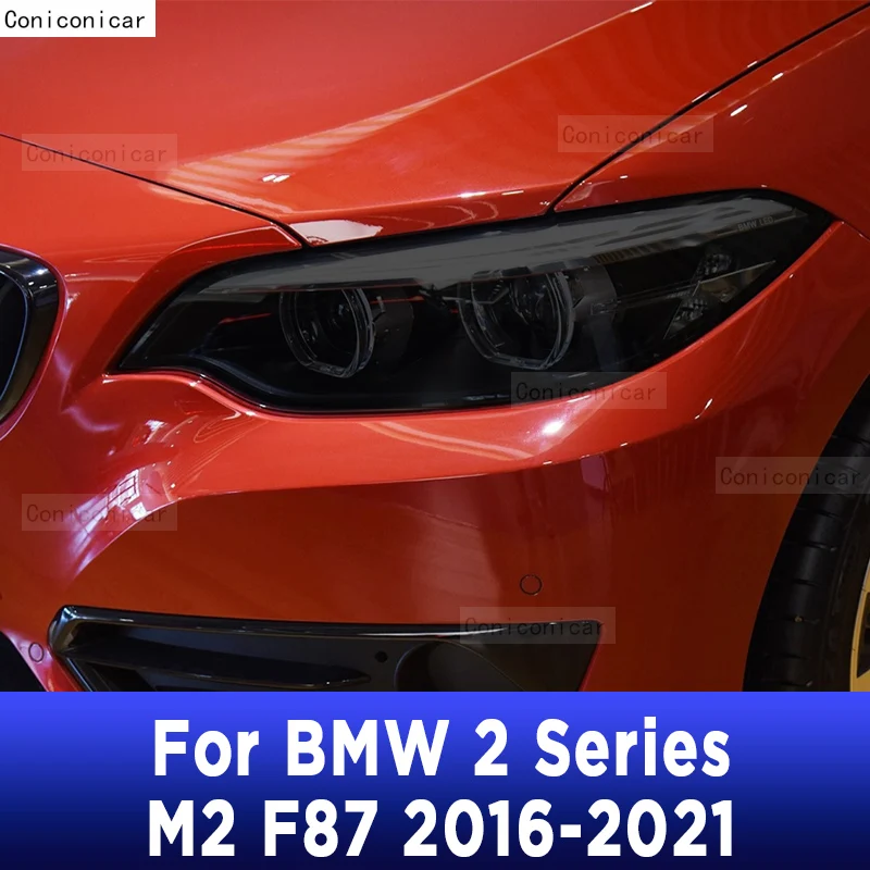 

For BMW 2 Series M2 F87 2016-2021 Car Exterior Headlight Anti-scratch Front Lamp Tint TPU Protective Film Repair Accessories