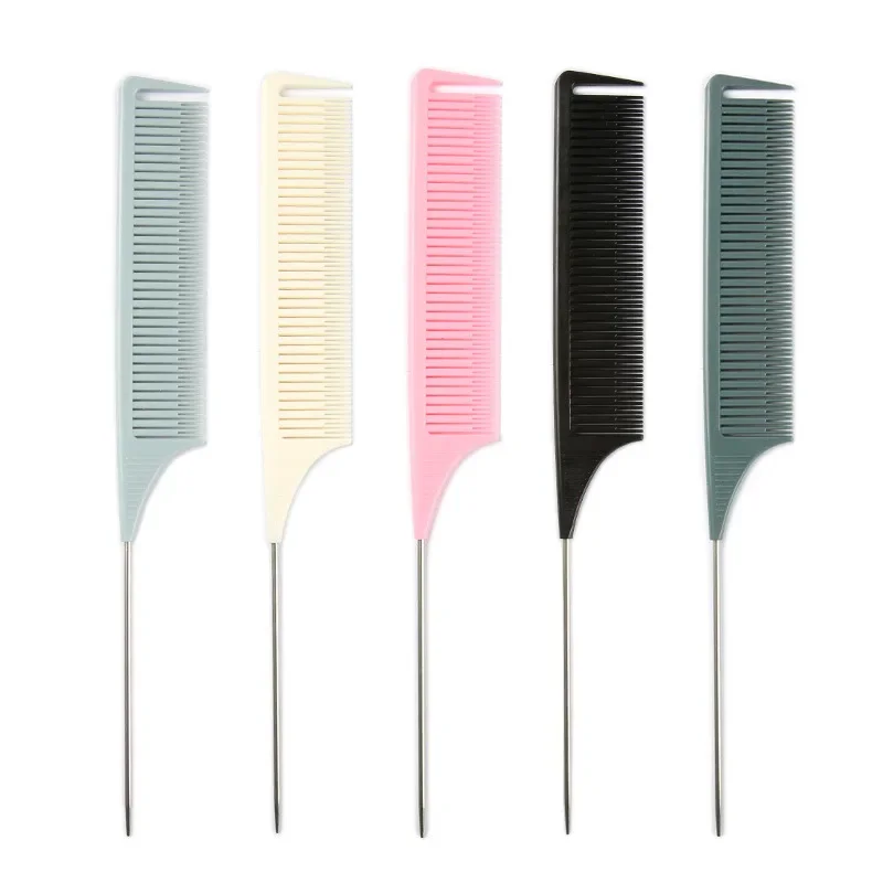 

Новая расческа для хайлайтера пластиковая расческа для парикмахерской цветная расческа моделирующая расческа для волос инструмент для распутывания волос