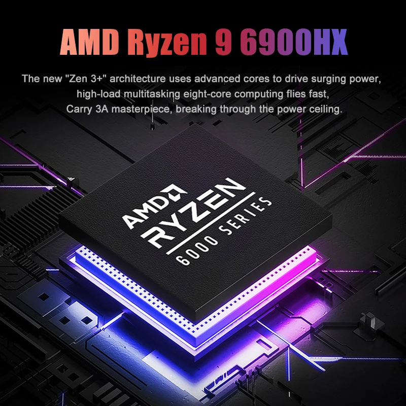 Мини-ПК AMD Ryzen 9 5900HX R7 7730U R5 7530U 2 * DDR4 NVMe 2xLAN Windows 11 Nuc Настольный ITX Компьютер WiFi6E Bluetooth5.2
