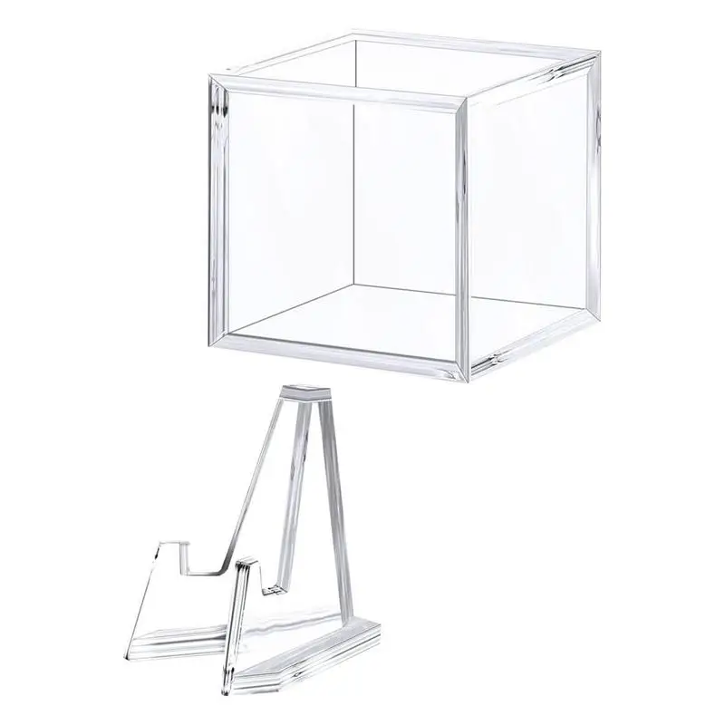 

Прочный сборный дисплей, водонепроницаемый акриловый дисплей, фотография, Противоударная настольная коробка, Пылезащитная витрина для сувениров