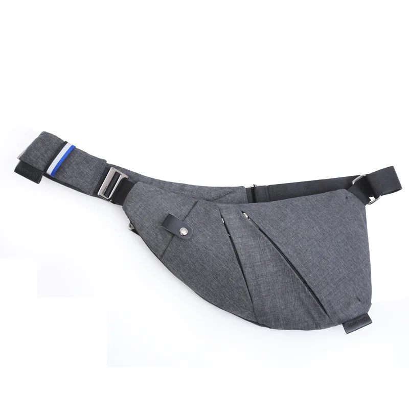 Fashion Sports Men's Chest Bag Anti-Theft Crossbody Bags Multifunction Male Shoulder Messenger Bag Casual Travel Sling Bag