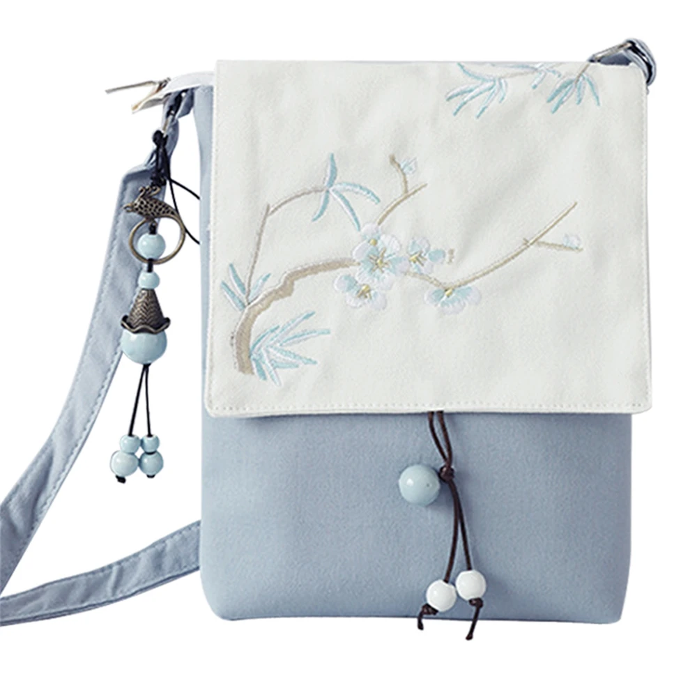 1 шт. круглая сумка Hanfu в старинном стиле новая через плечо с вышивкой чонсам