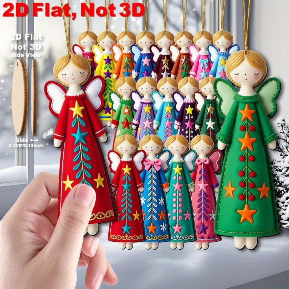 

Деревянные ангелы для украшения елки