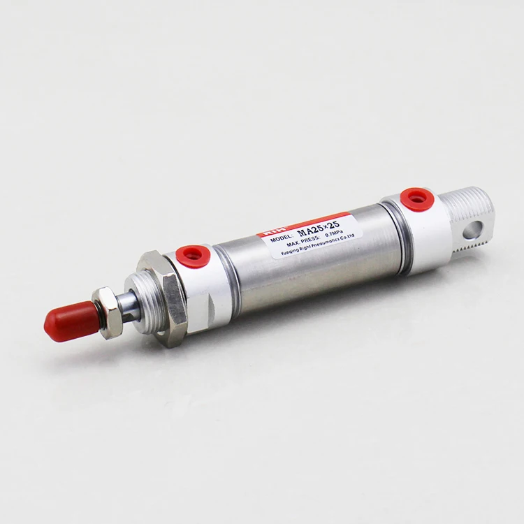 

MA 25mm Bore 50mm Stroke Airtac Spring Return Pneumatic Piston Micro Round Body Air Cylinder