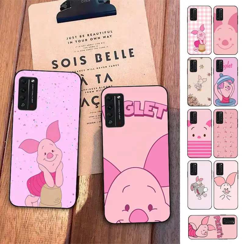 

Disney Pink Piglet Phone Case for Huawei Honor 10 i 8X C 5A 20 9 10 30 lite pro Voew 10 20 V30