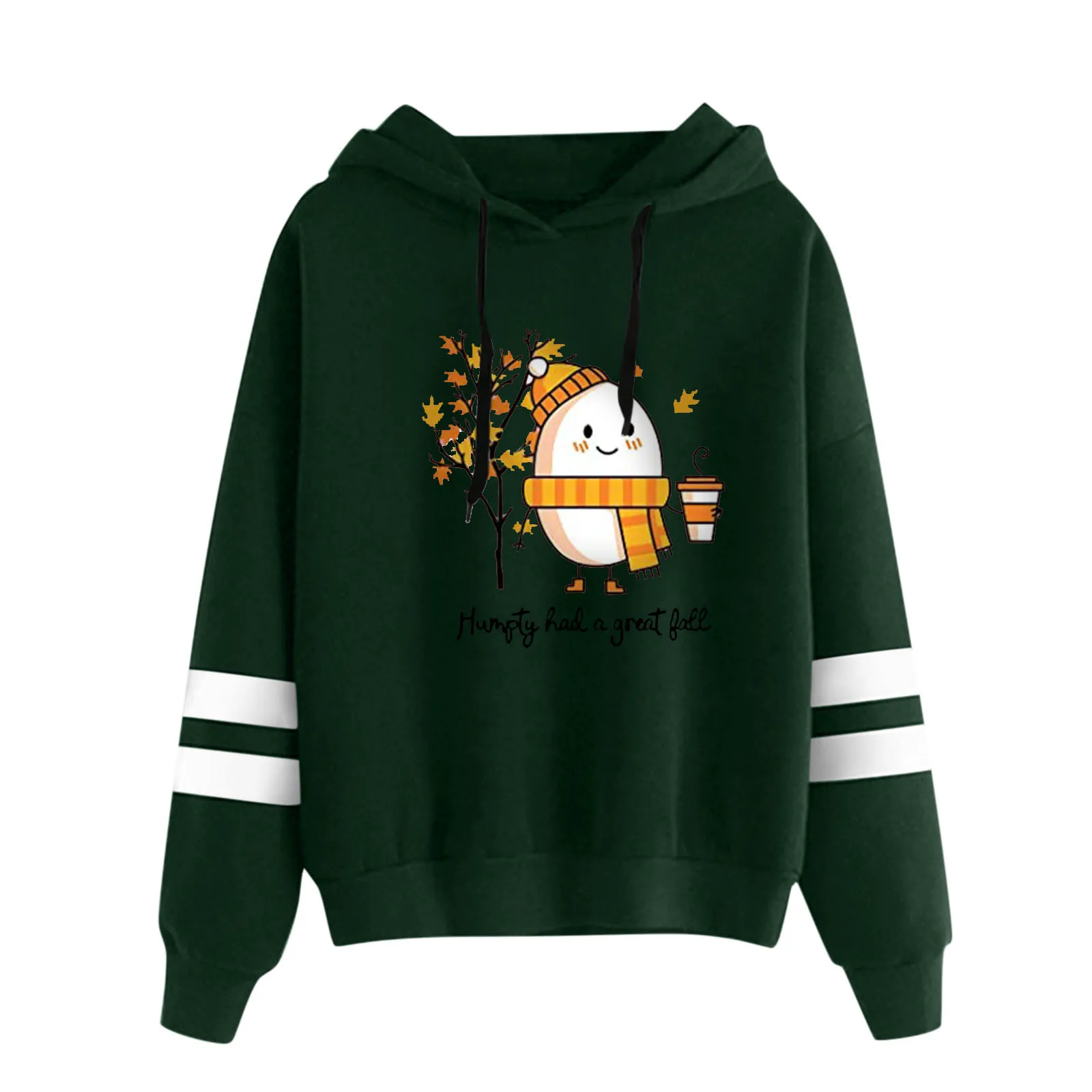 

Women Christmas Casual Loose Christmas Tree Print Hooded Top Long Sleeves Sweatshirt Women's Lightweight Hoodie