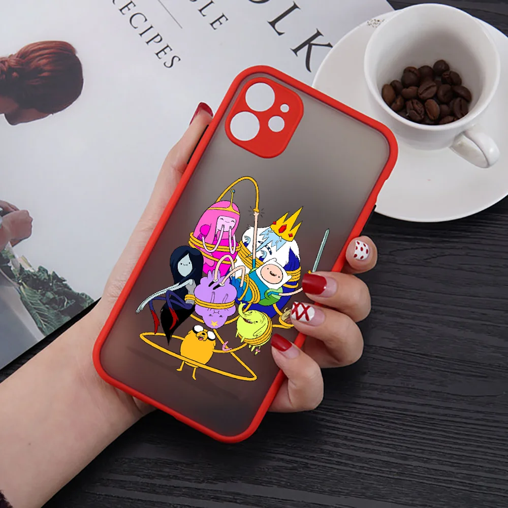 Чехол для телефона с мультяшным рисунком приключений iphone SE 2020 6 6S 7 8 11 12 13 Mini Plus X XS XR