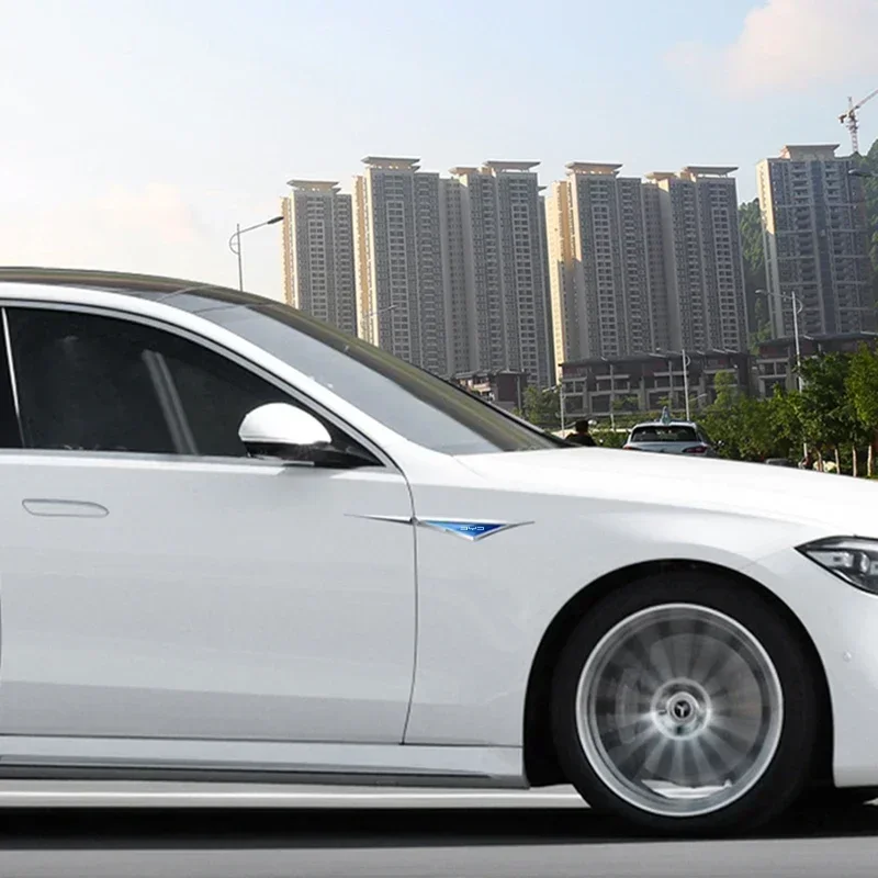 Автомобильные наклейки из сплава 2 шт. автомобильные аксессуары для BYD Build your dreams