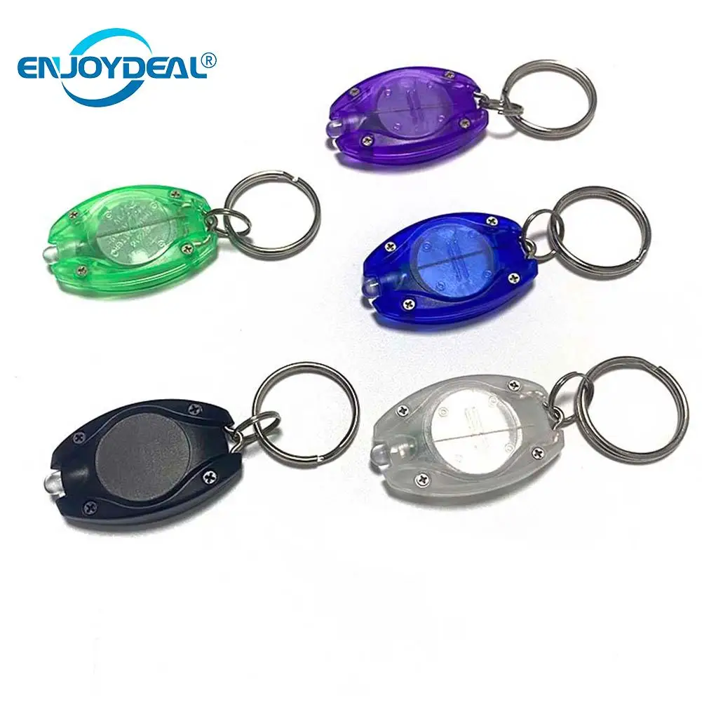 

5 шт. мини-брелок карманная вспышка 2 режима светодиодный разноцветный фсветильник с крючком для кемпинга светильник онарик