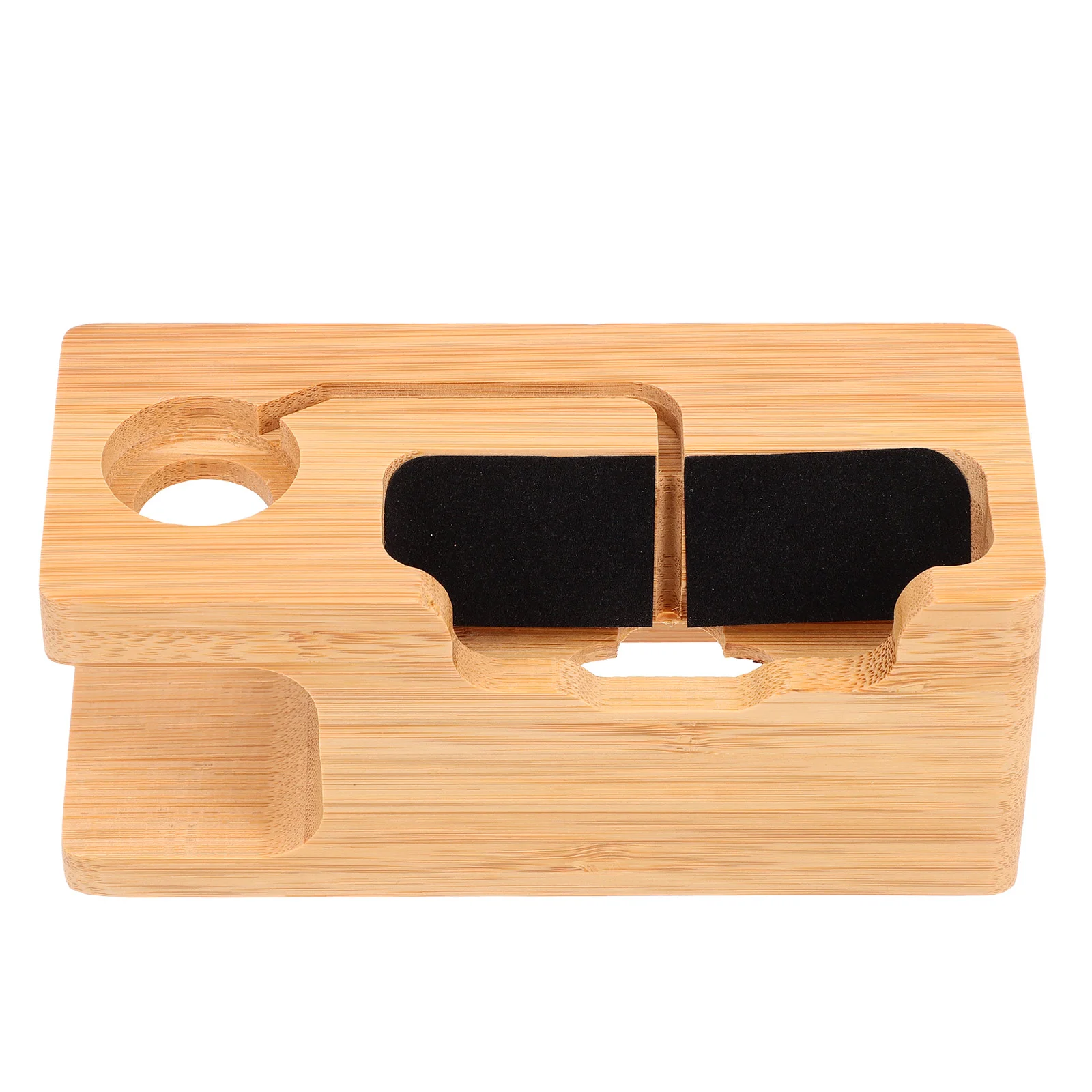 

Stand Phone Wood Holder Wooden Station Charging Docking Watch Desk Desktop Mobile Nightstand Accessory Men Stations Cell Home