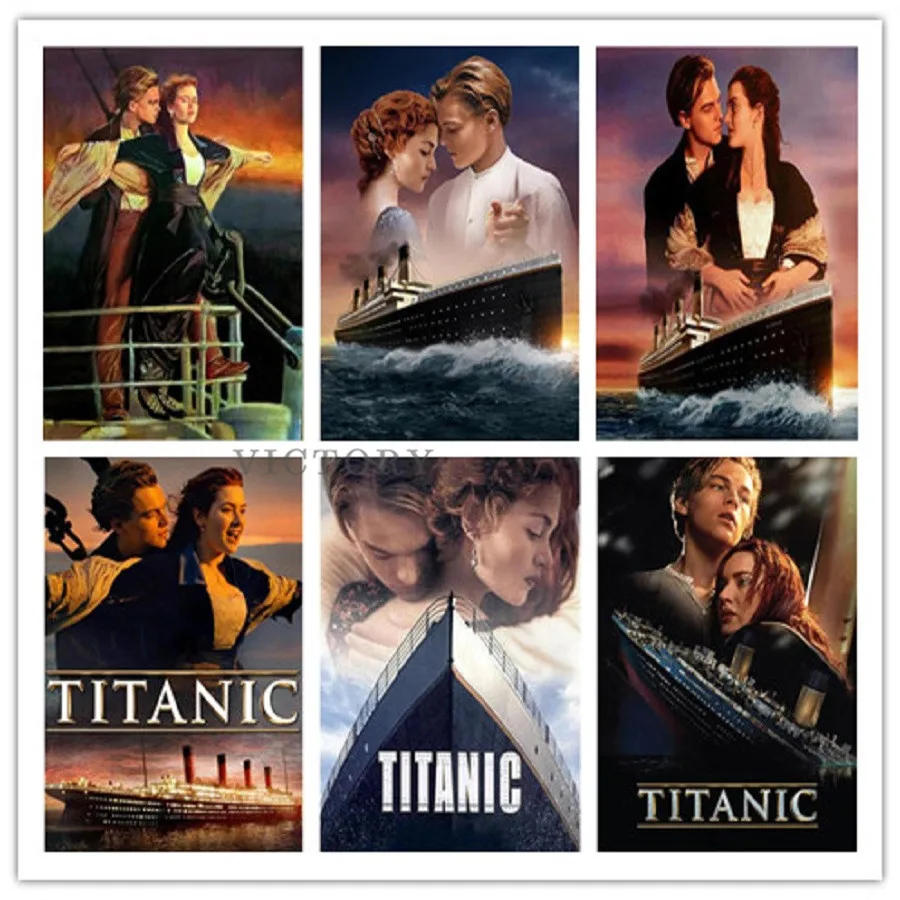 

Diamond Painting Movie Titanic Love Romantic Diy 5D Diamond Embroidery Full Square/round Cross Stitch Mosaic Home Decor Gift