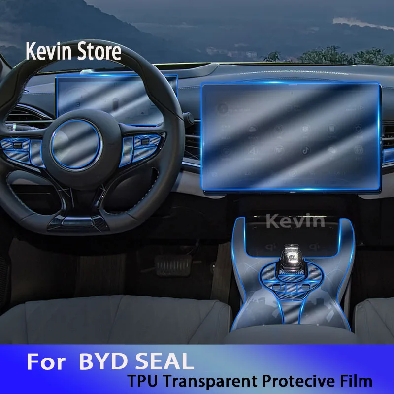 

For BYD SEAL-Car Interior Center Console Transparent TPU Protective Film Anti-scratc Accessories