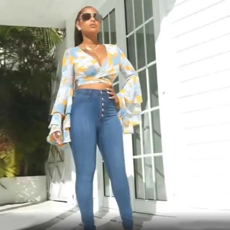 

Женские узкие джинсы с завышенной талией, джинсы-бойфренды, пикантные брюки, эластичные джинсовые брюки, модные эластичные джинсы