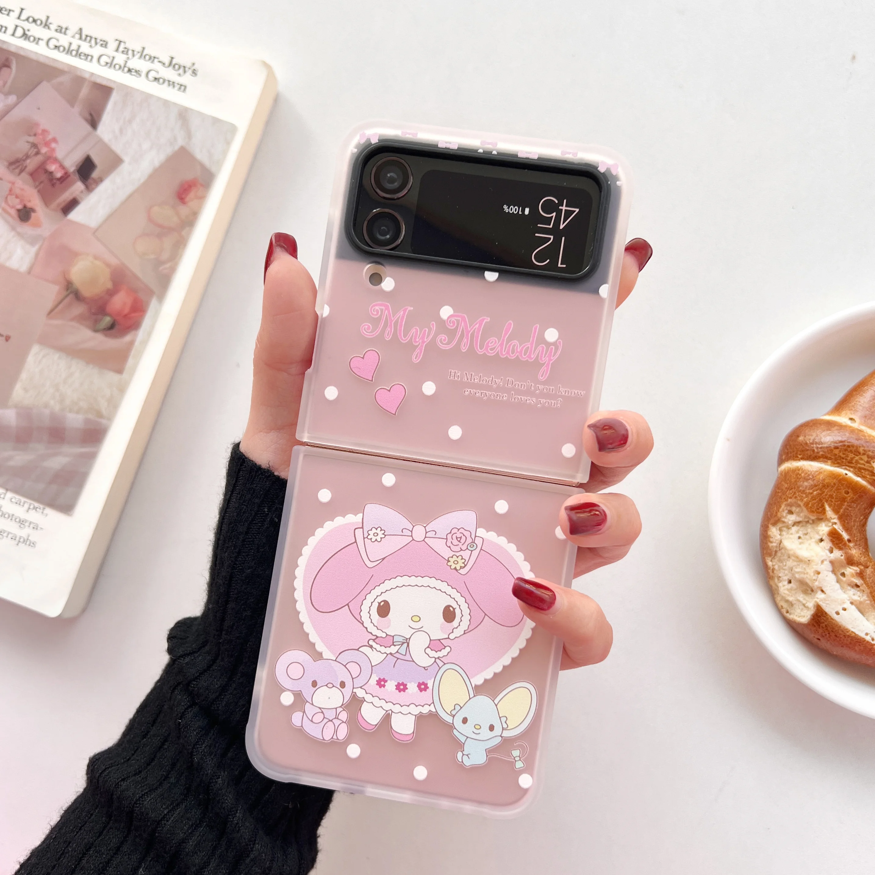Фото Противоударный чехол Sanrio для телефона Samsung Galaxy Z Flip 3 4 ZFlip3 ZFlip4 Flip3 №3