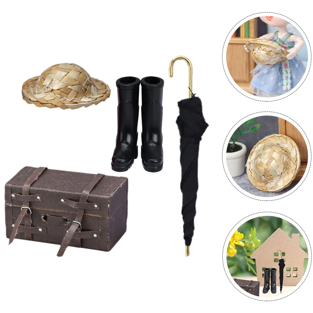 Модель зонта аксессуары для мини-дома миниатюрные украшения сцены резиновые