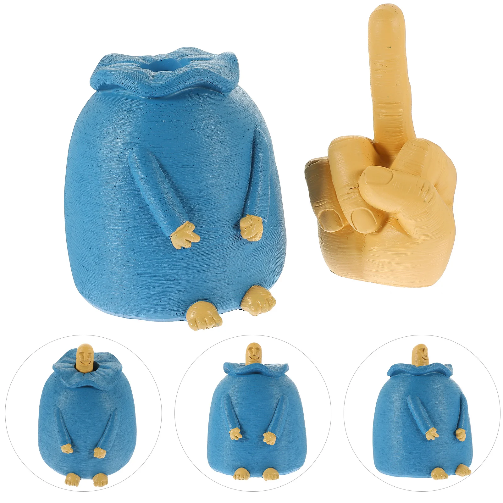 

Middle Finger Figurine Resin Crafts Middle Finger Sculpture Desktop Middle Finger Statue