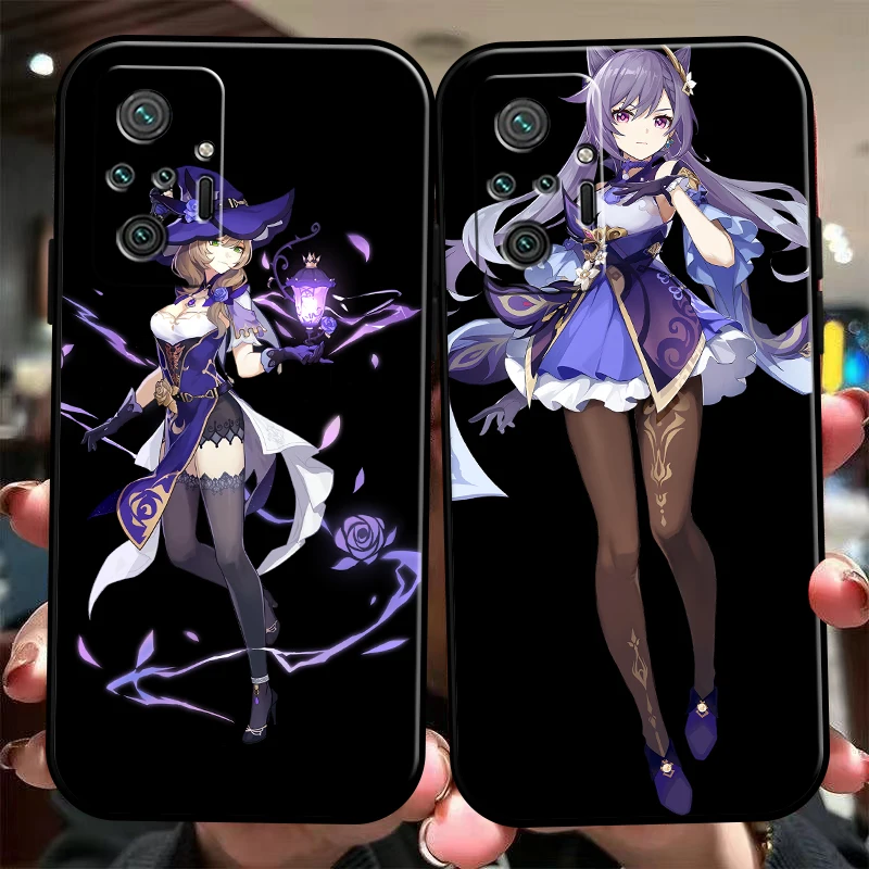 

Genshin Impact Project Game Phone Case For Xiaomi Redmi 9 10 9i 9AT 9T 9A 9C Note 9 9T 9S 10 Pro 10S 5G Silicone Cover Back