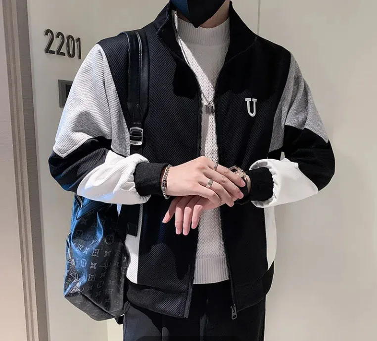 2023 New Spring Casual Fashion Brand Golf Jacket Zipper Top Outdoor Golf Men's Baseball Fashion Jacket