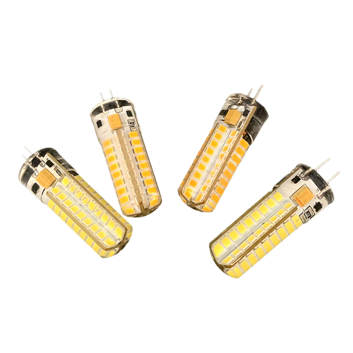 Подвижная лампочка G4 / gy6.35 Led 7w 72led 12v Кукурузная крышка 3000k Прозрачный свет Жизнь