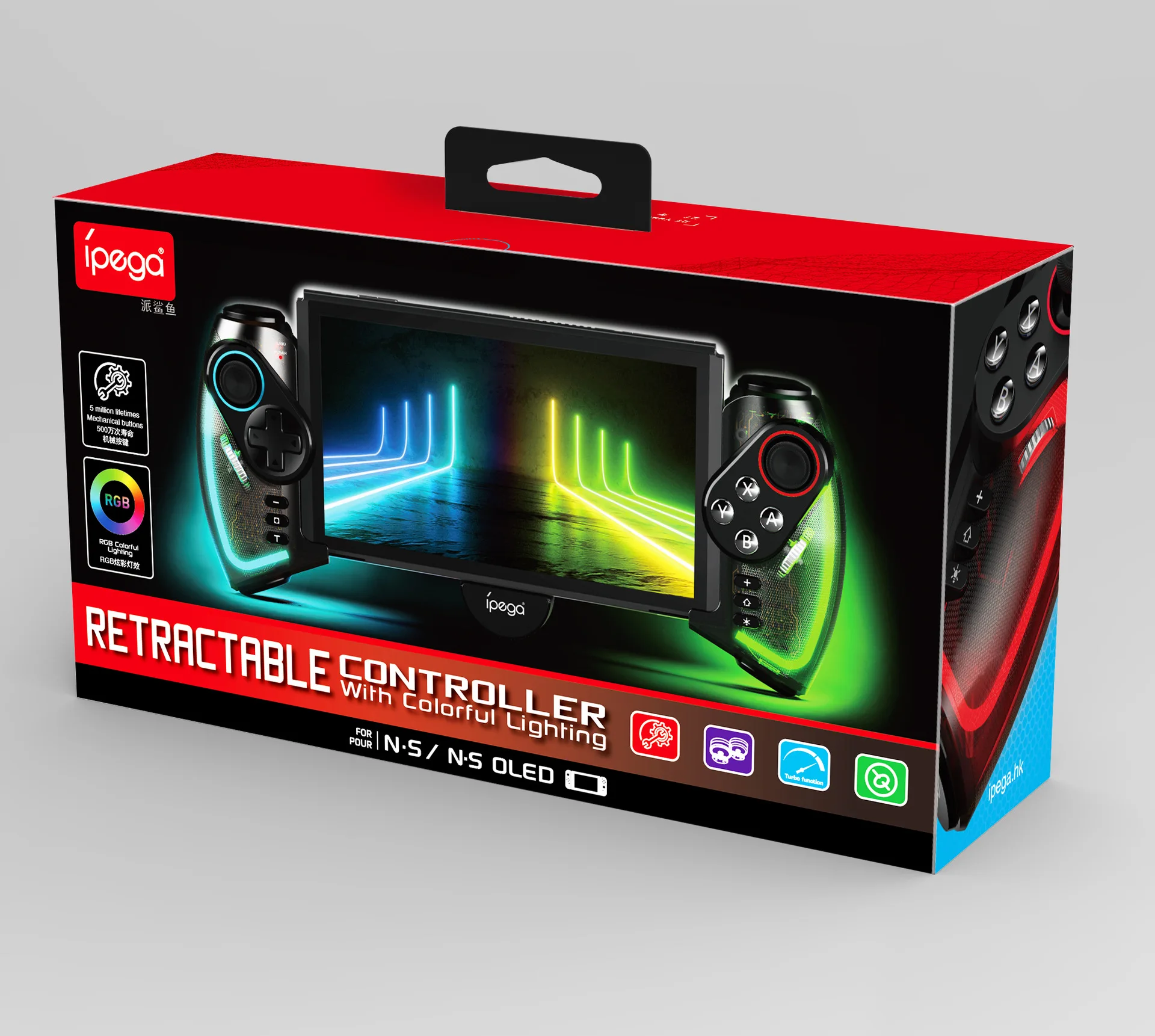 Ipega PG-9777 9777S Джойстик для планшета Растягивающийся смартфон IOS Android RGB Красочный