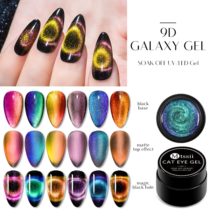 

Mtssii 9D Cat Eye Nail Gel Set Chameleon Magnetic Soak Off UV Gel Polish Nail Varnish 7D Semi Permanent Manicure Gel Lacquer