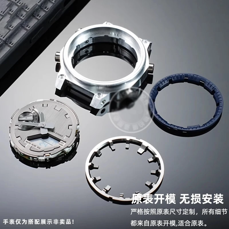 Фото Для Casio G-SHOCK GM-2100 масштабный круг DIY GM2100 Casioak Shadow внутреннее кольцо-маркер модифицированное пластиковое силиконовое кольцо аксессуары для часов №2