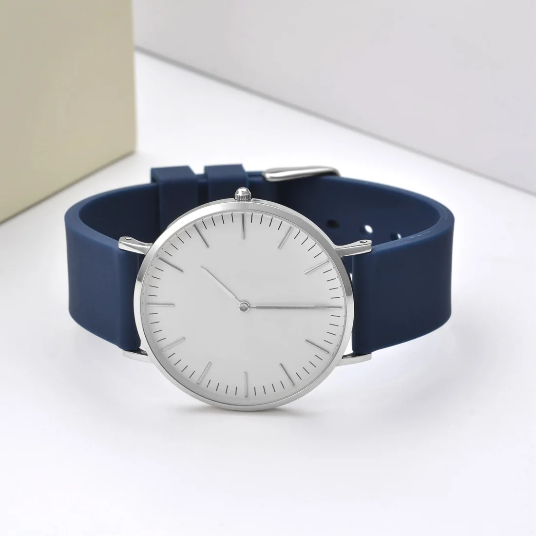 WOCCI Sport Rubber Silicone Watchband 16mm 18mm 20mm 22mm 24mm Black Blue Watch Band Sweat Proof Watch Strap Fit for Summer