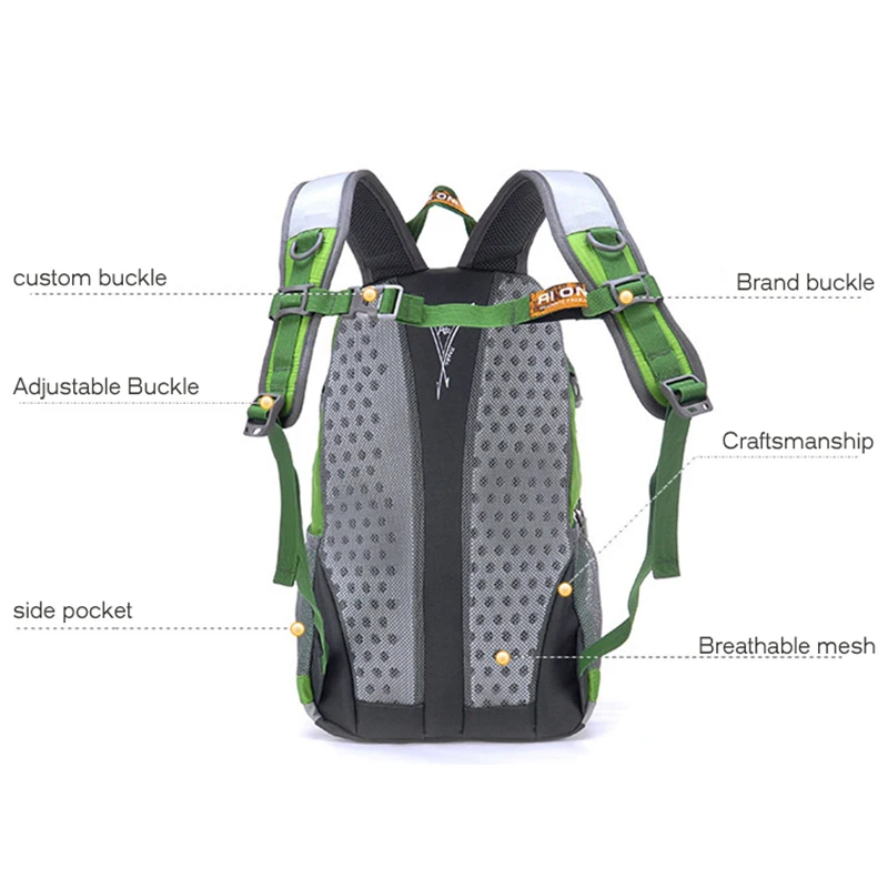 20L Waterproof Camping Outdoor Bags Lightweight Hiking Trekking Travel Backpack Sports Backpacks Climbing Mountaineering Bag |