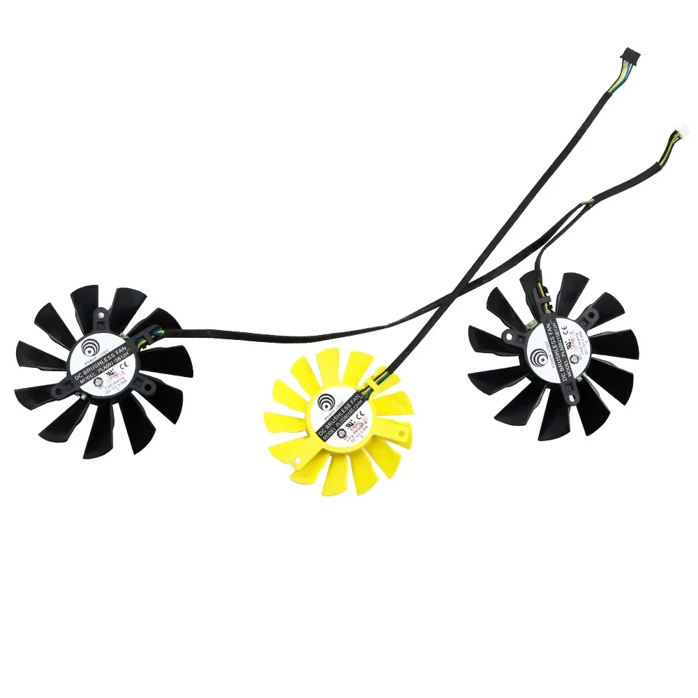 Вентилятор для видеокарты MSI GeForce GTX 780 R9 290 8 7 мм пластина 09215b12h 75 PLD08010S12HH новый