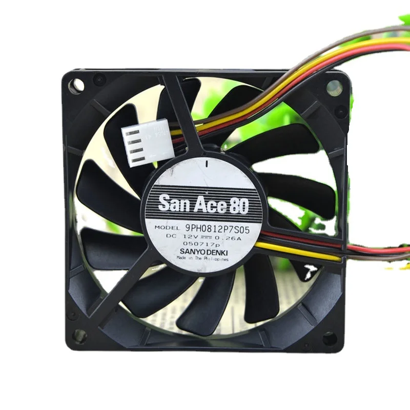 

New CPU cooling fan Sanyo 9PH0812P7S05 8015 12V 0.26A 8CM PWM Chassis Cooler Fan Radiator 80*80*25mm
