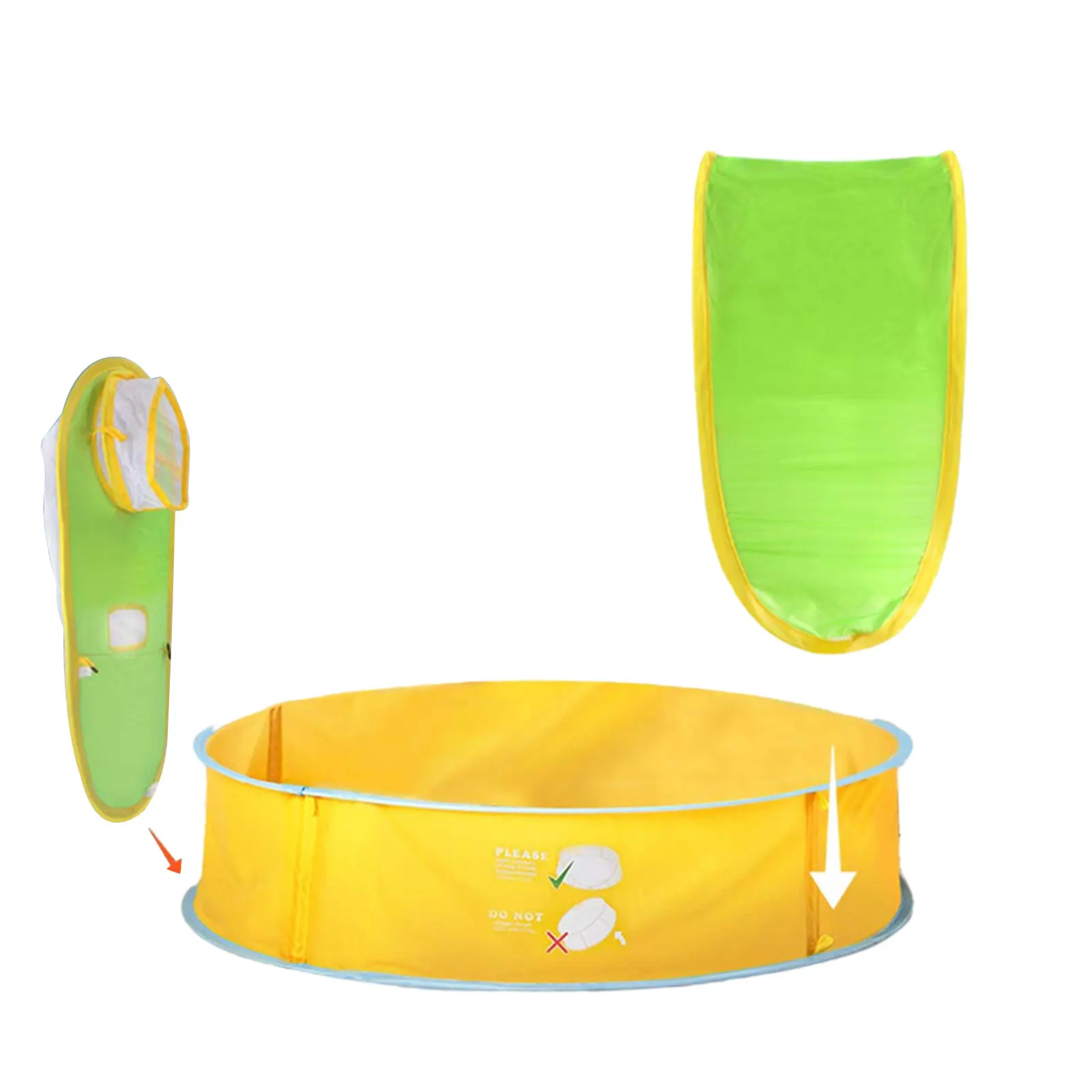 

Baby Beach Tent Children Waterproof Pop Up Sun Awning Tent UV-protecting Sunshelter With Pool Kids Outdoor Camping Sunshade