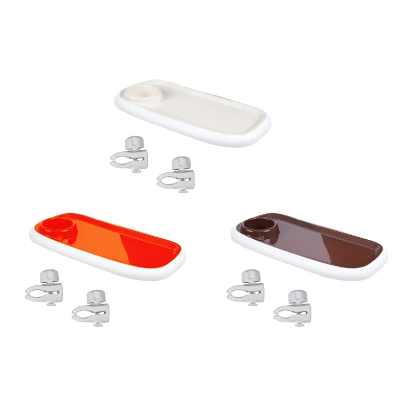 

67JC Поднос для закусок для детской коляски Детский обеденный поднос Универсальный зажим для большинства типов колясок дорожный