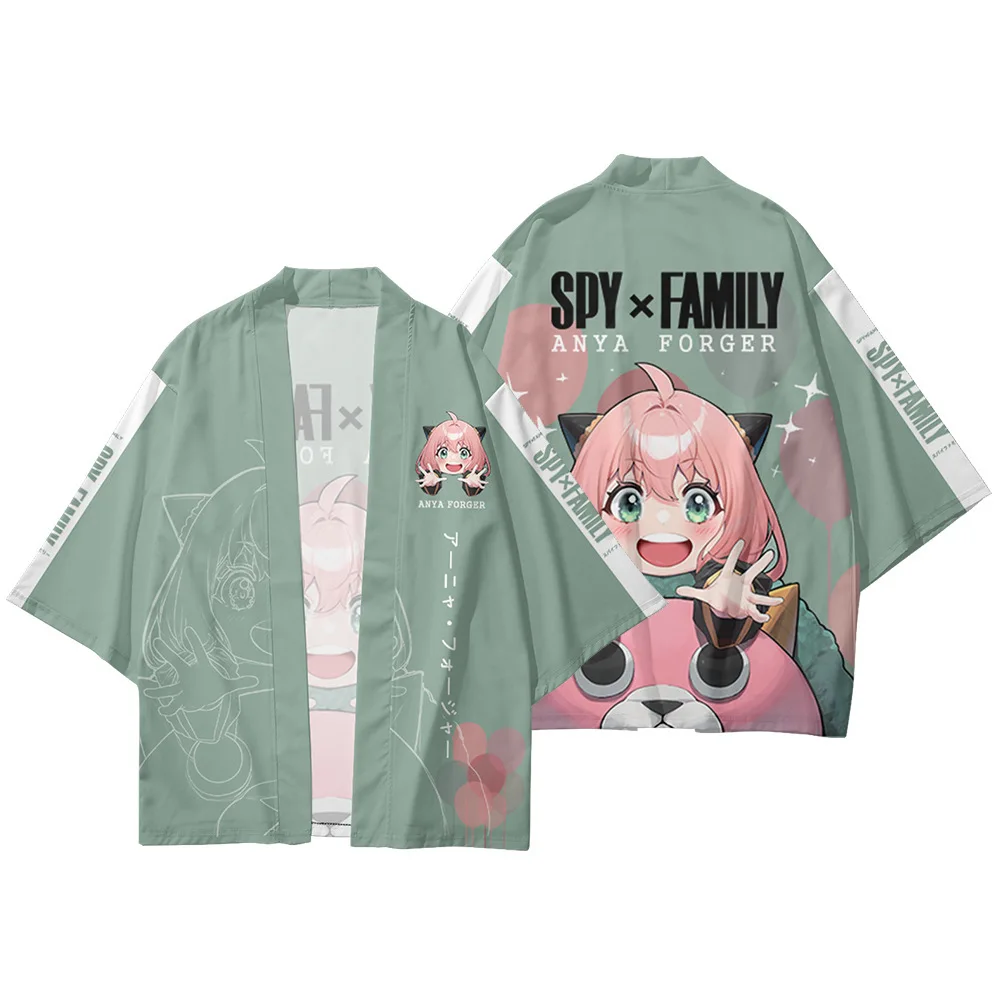 

Hot Anime Spy x Family Harajuku Cosplay 3D Print Streetwear Men Women Loose Fashion Kimono Tees Tops Oversized kids Clothing