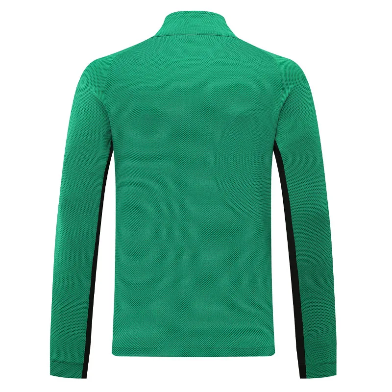 Men Outdoor Sports Jacket Thick Breathable Hiking Soccer Training Jersey Running Patchwork Long Sleeves Gym Football Zipper Coat