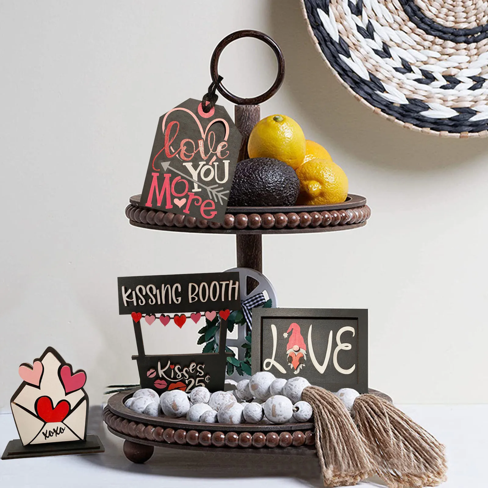 Искусственный поднос в несколько рядов предметы украшения для дома стола