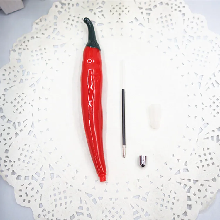 

24 Vegetable Modeling Pens Simulation Pepper Refrigerator Stickers Craft Gift Ballpoint Pen