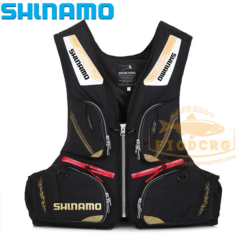 Fishing Life Vest Multifunctional Outdoor Sports Swimming Safety Drifting Water Life Jacket Multiple Pockets Fishing Life Vest
