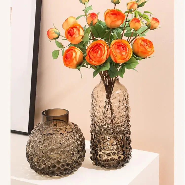 

Glass vase ins wind big belly bubble decoration living room flower arrangement hydroponic flowers home desktop flower device