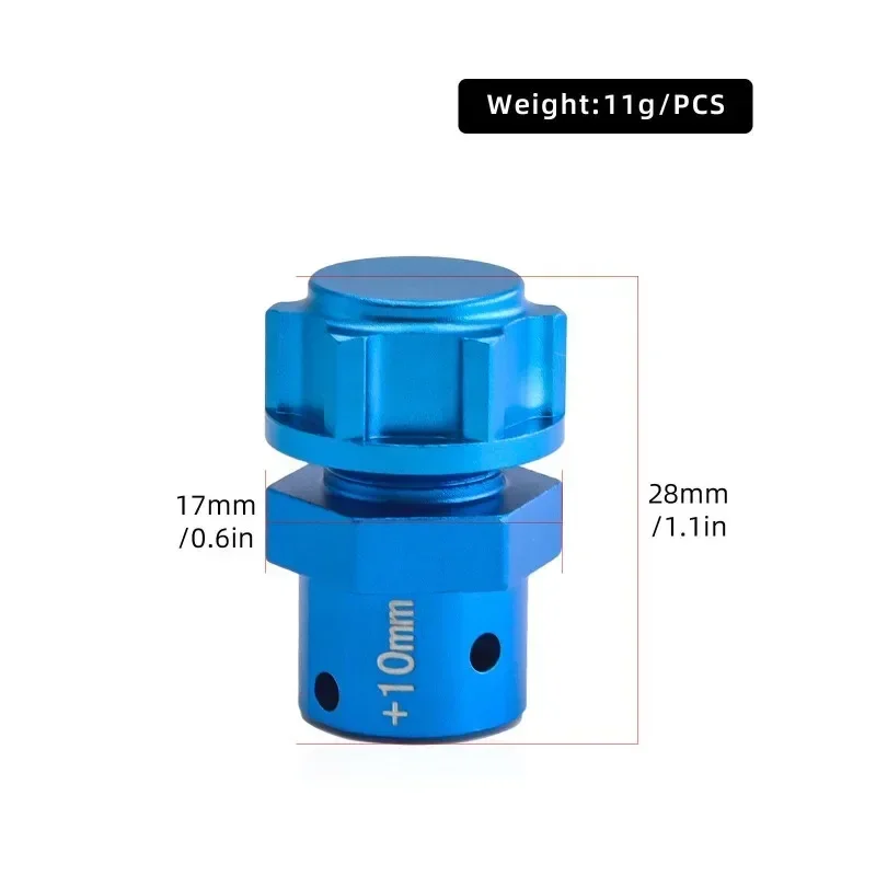 Металлический удлиненный шестигранный адаптер ступицы колеса 17 мм + 10/13 для Arrma 6S