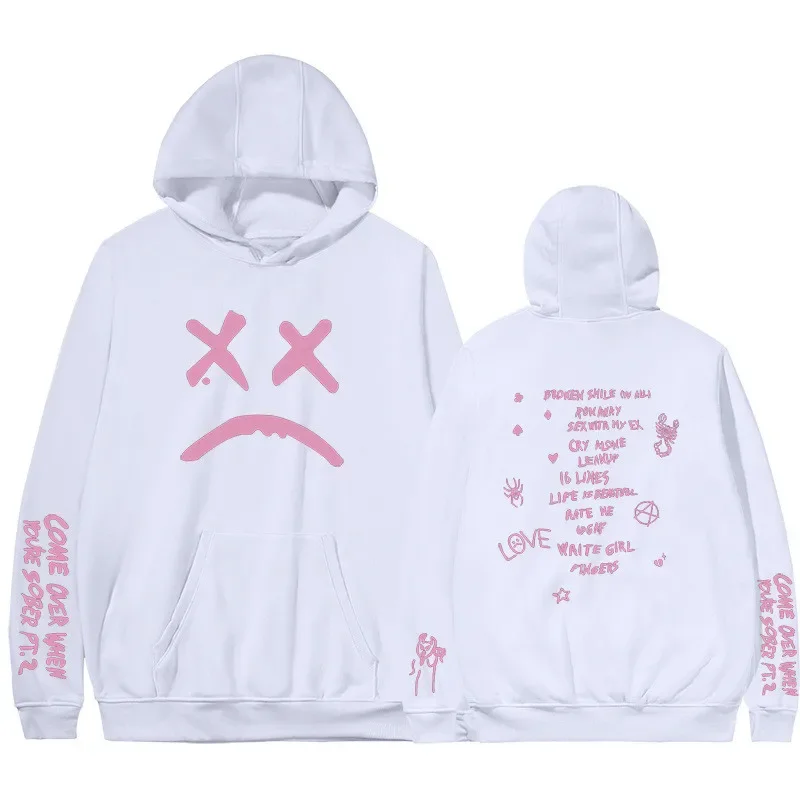 Мужская Осенняя толстовка с капюшоном Lil Peep Свободный пикантный пуловер KPOP Harajuku