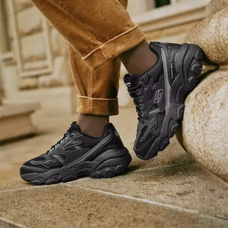 Мужские кроссовки Skecher новая летняя модная дышащая повседневная обувь легкая