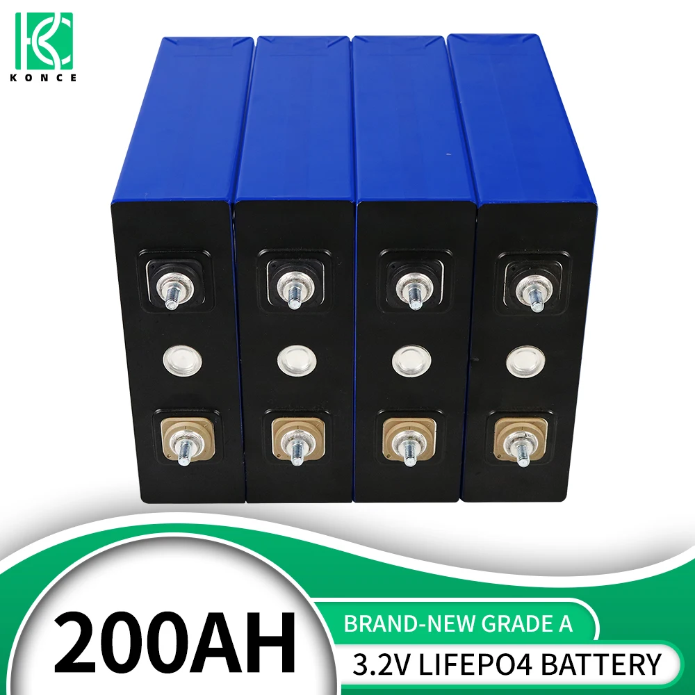 

3.2V 200AH Cells 12V 24V 48V Lifepo4 190AH 200AH Battery 1-32PCS Rechargeable Battery Pack Prismatic Lithium Iron Phosphate