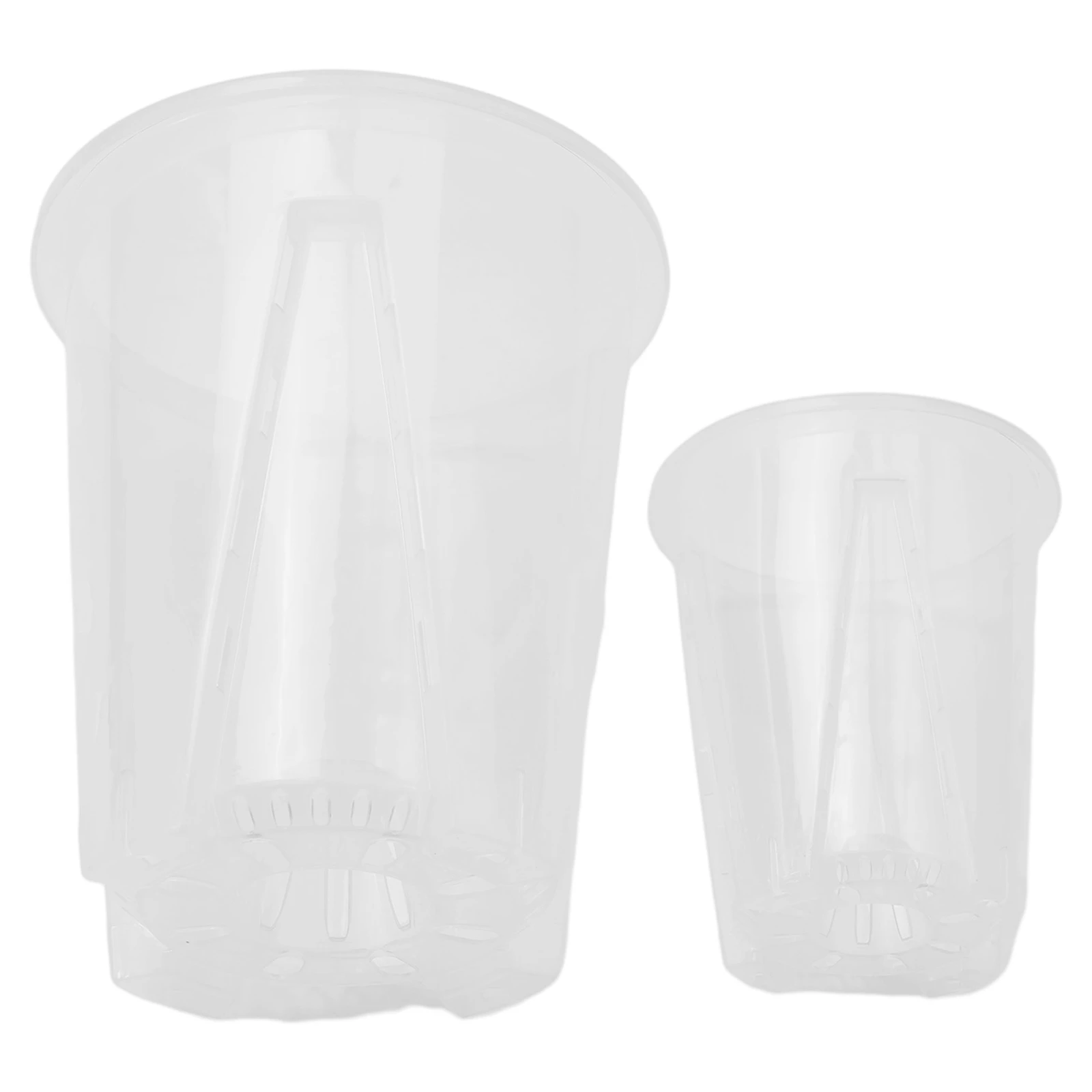 Пластиковый цветочный горшок пластиковый цветок с углублением прозрачный для