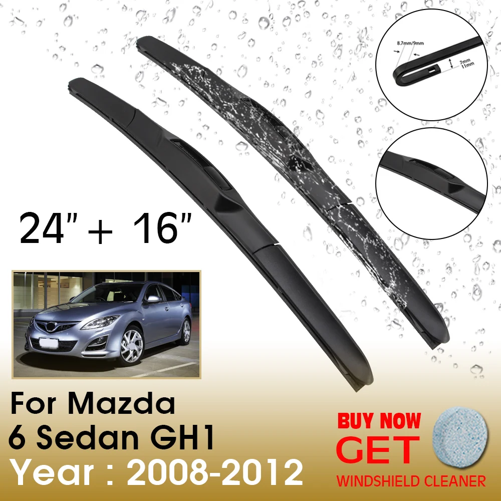 

Щетка стеклоочистителя для Mazda, 6 седан, GH1, 24 + 16 дюймов, 2008-2012