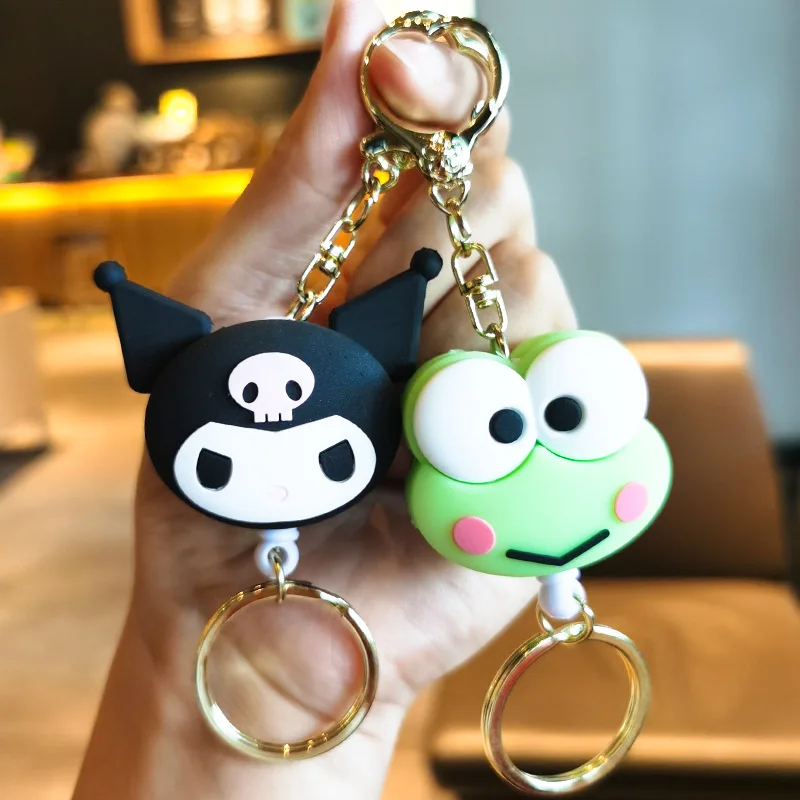 

Sanrio Cute Doll Pendant Anime Figures Hello Kitty Retractable style Fashion Backpack Keychain Bag Keyring Pendant Birthday Gift