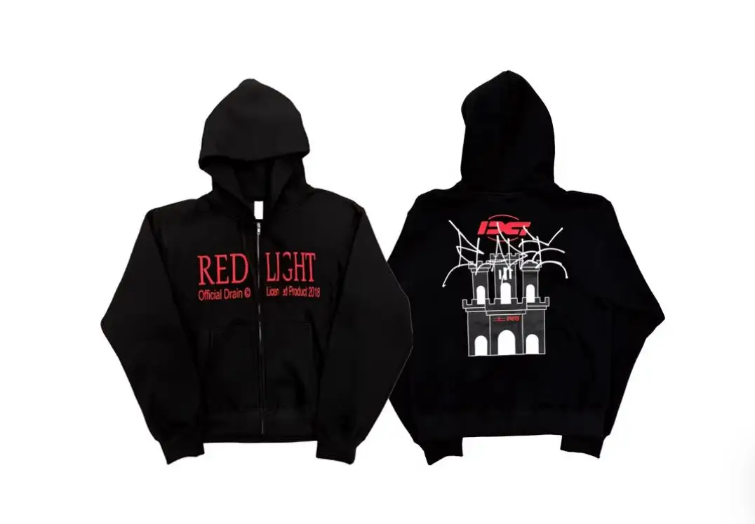 Фото Толстовка на молнии Drain Gang SadBoys Bladee Red Light 2026 WY1497 №1