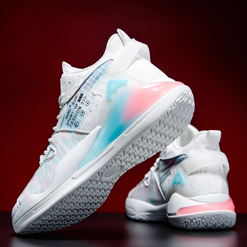 2023 New men's shoes fashion outdoor casual shoes student youth actual combat basketball shoes Breathable sneakers