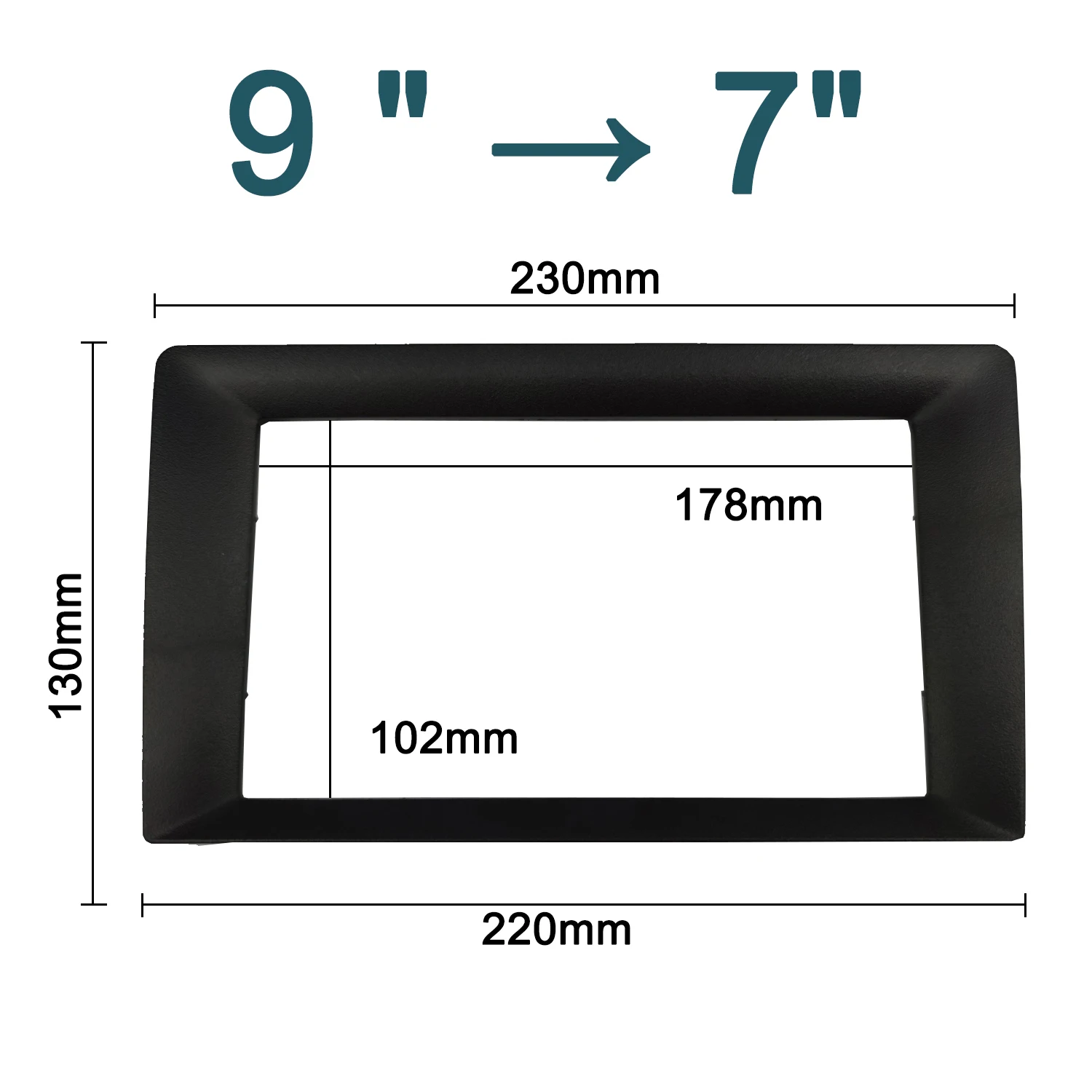 

Универсальный автомобильный радиоприемник с рамкой для 9 10,1-7 дюймов, стерео DVD-плеер, объемная панель, электроника, GPS-навигация, ободок