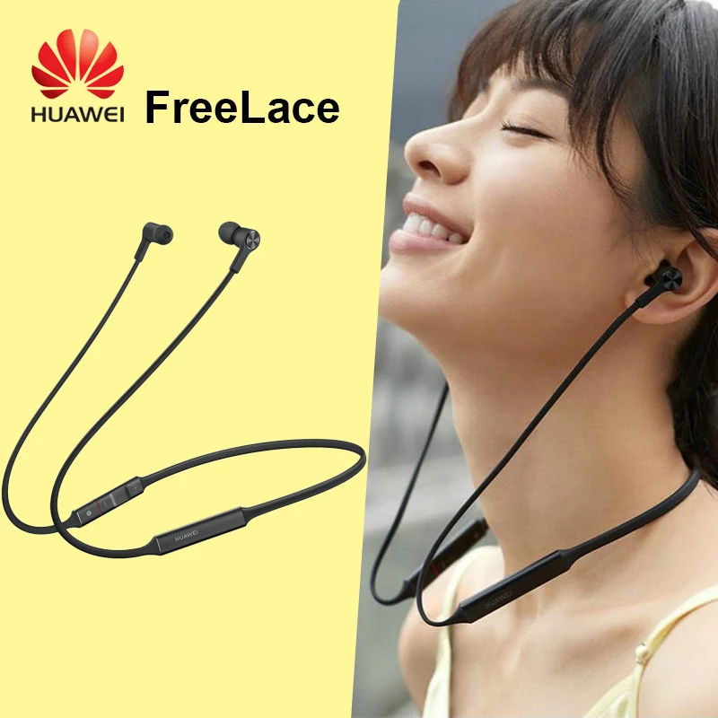 

HUAWEI FreeLace Wireless Headphones Dual-channel Wind Noise Reduction With Mic Earbuds Sport Headset Neckband Bluetooth Earphone